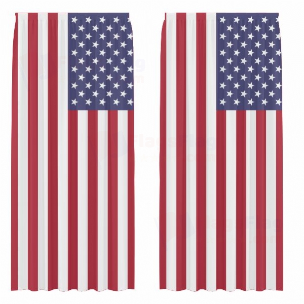 United States of America Digital Printed Curtains