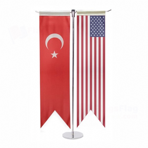 United States of America T Table Flag