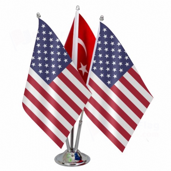 United States of America Triple Table Flag