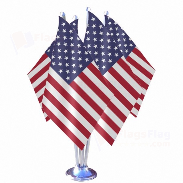 United States Quadruple Table Flag