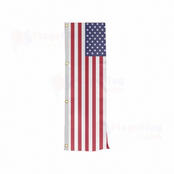 United States Vertically Raised Flags