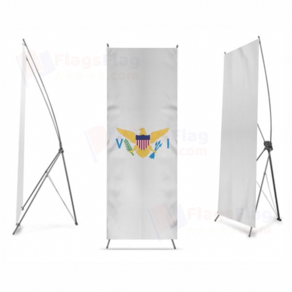 United States Virgin Islands Digital Print X Banner
