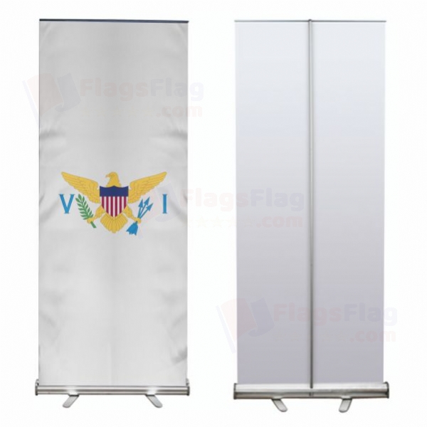 United States Virgin Islands Roll Up Banner