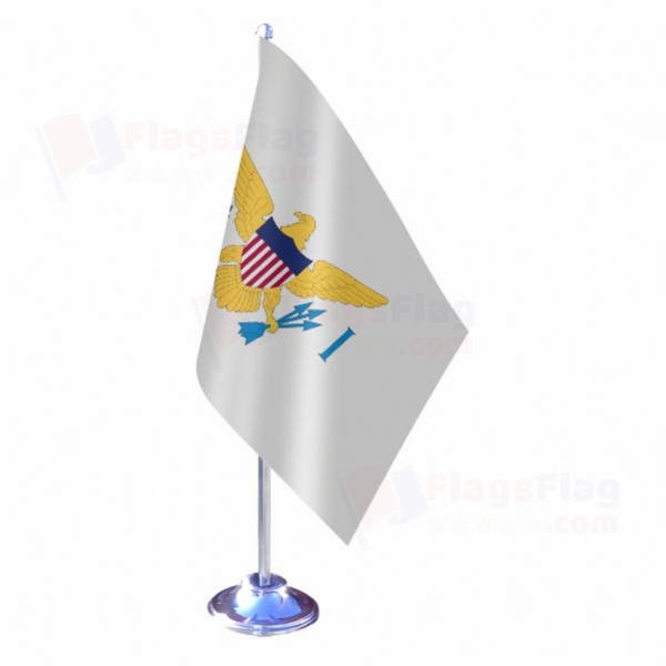 United States Virgin Islands Single Table Flag