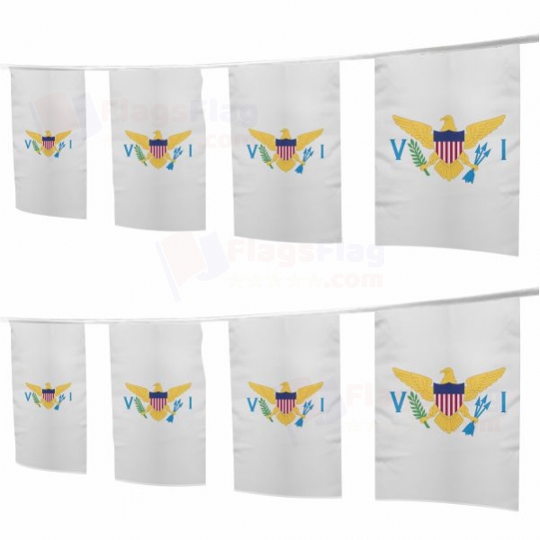 United States Virgin Islands Square String Flags