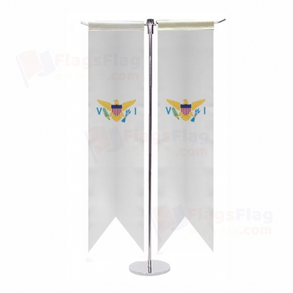 United States Virgin Islands T Table Flags