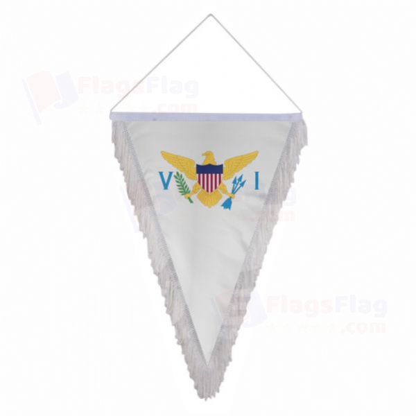 United States Virgin Islands Triangle Fringed Streamers
