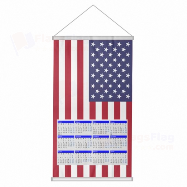United States Woven Fabric Digital Printing Calendar