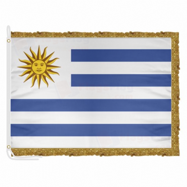 Uruguay Satin Office Flag