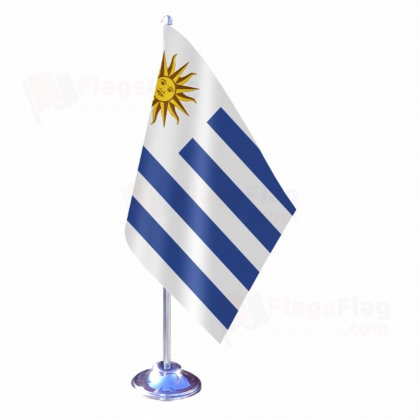 Uruguay Single Table Flag