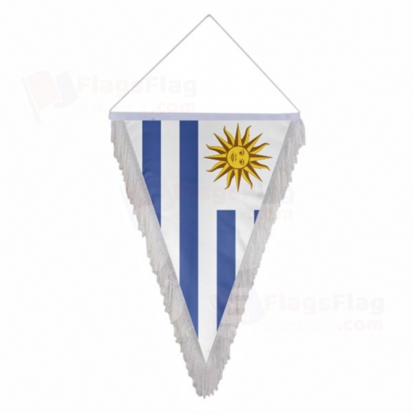 Uruguay Triangle Fringed Streamers