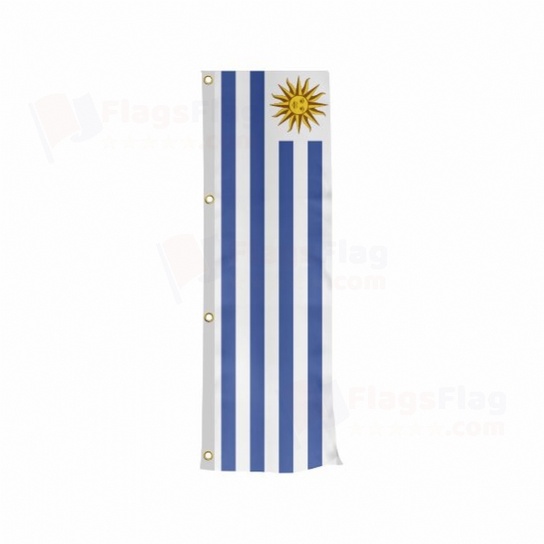 Uruguay Vertically Raised Flags