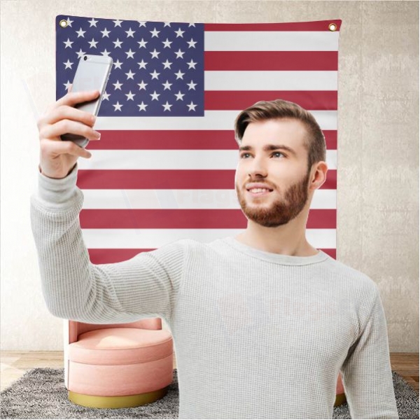 USA Background Selfie Shooting Landscapes
