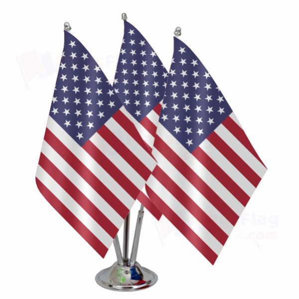 USA Triple Table Flag