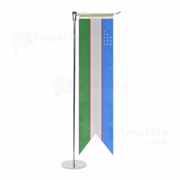 Uzbekistan L Table Flag