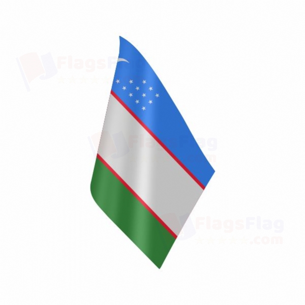Uzbekistan Table Flag