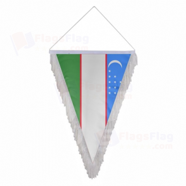 Uzbekistan Triangle Fringed Streamers