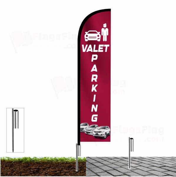 Valet Parking Fishing Rod Flag
