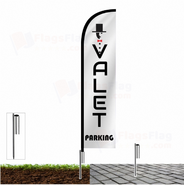 Valet Parking Pole Flags