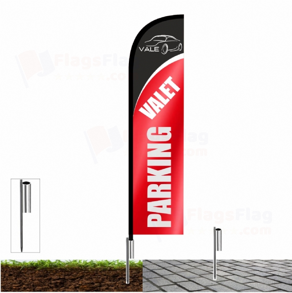 Valet Parking Sail Flag