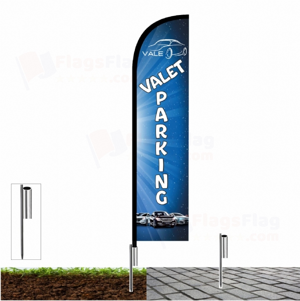Valet Parking Sail Flags