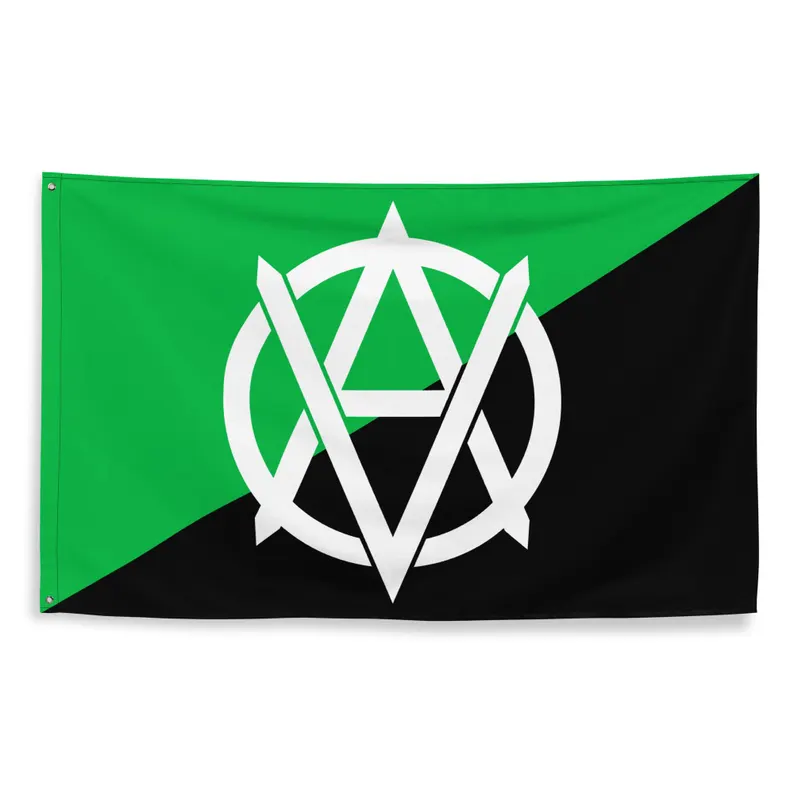 Vegan Anarchist Veganarchist Flag