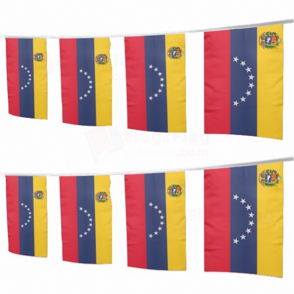 Venezuela Square String Flags