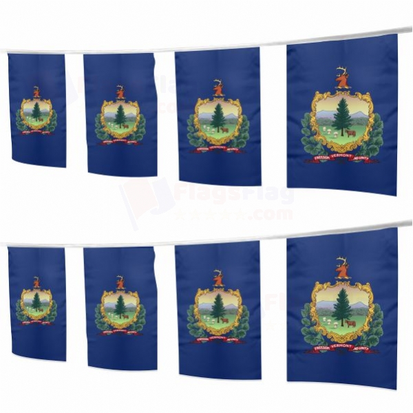Vermont Square String Flags