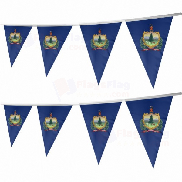 Vermont Stringed Triangle Flag