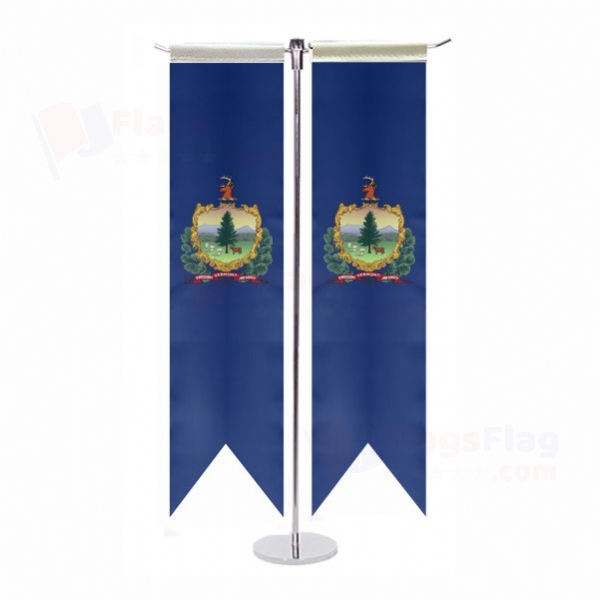Vermont T Table Flags