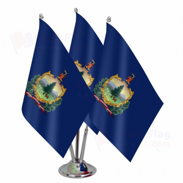 Vermont Triple Table Flag