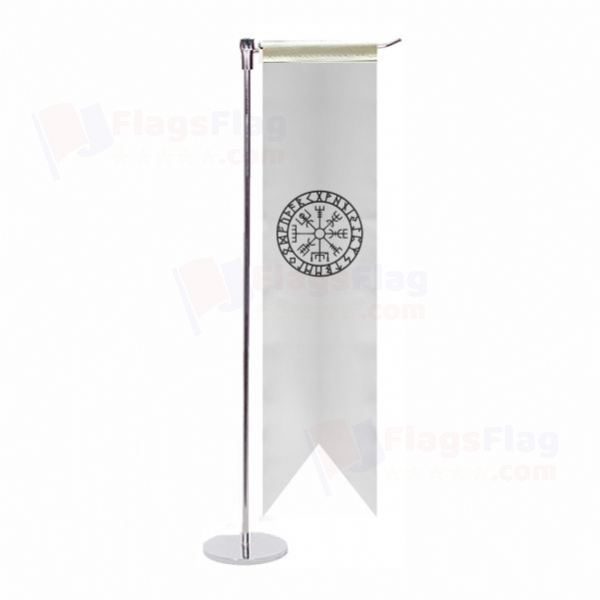 Viking Symbol Nordic Compass L Table Flag