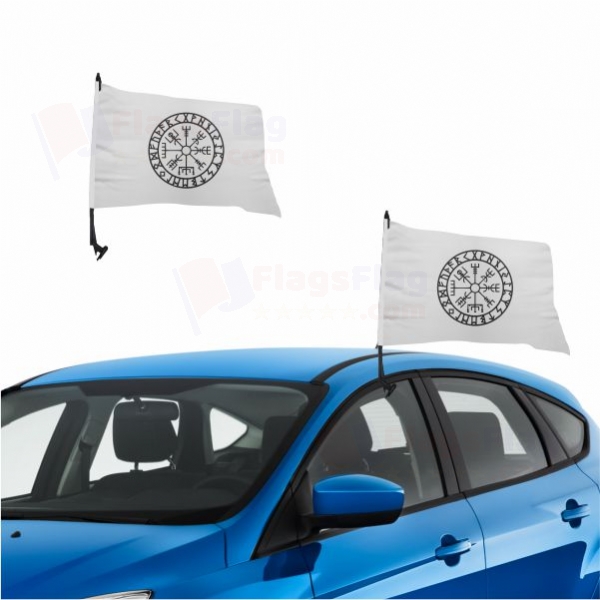 Viking Symbol Nordic Compass Vehicle Convoy Flag