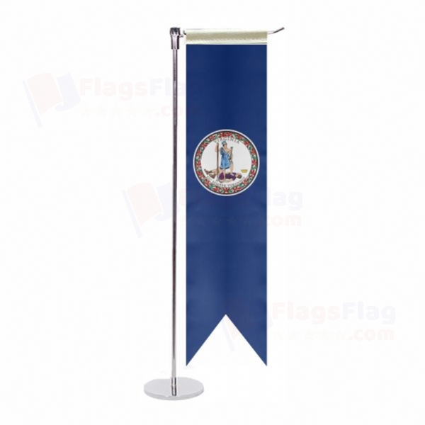 Virginia L Table Flag