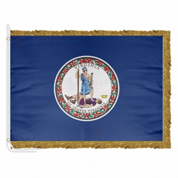 Virginia Satin Office Flag