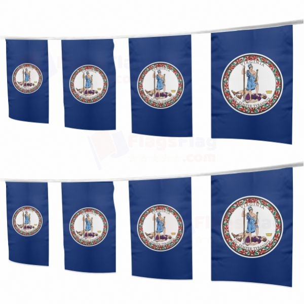 Virginia Square String Flags