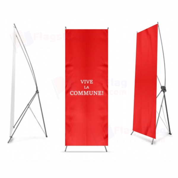 Vive La Commune Digital Print X Banner