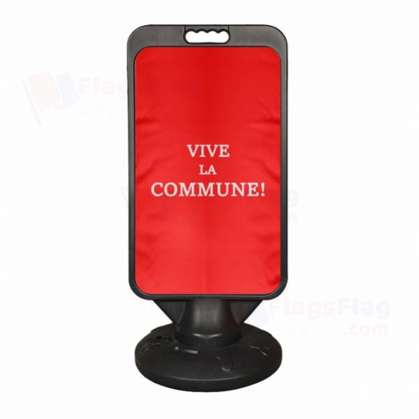 Vive La Commune Plastic Advertising Pontoon