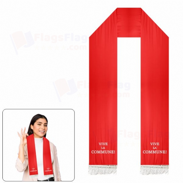 Vive La Commune Scarf Digital Printing