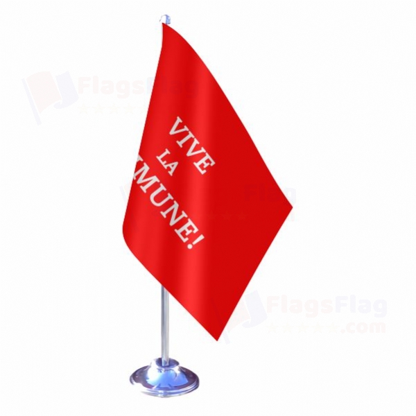 Vive La Commune Single Table Flag