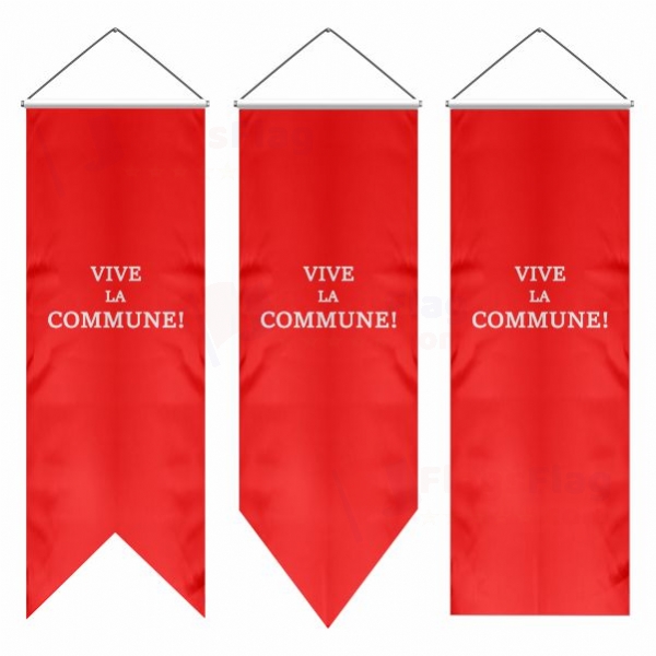 Vive La Commune Swallowtail Flags