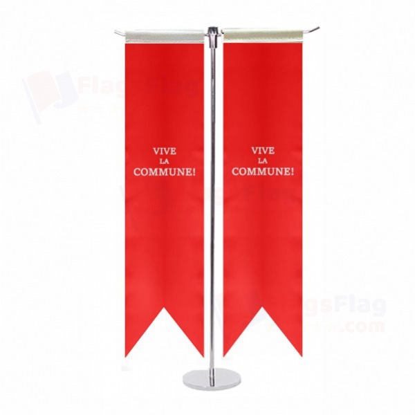Vive La Commune T Table Flag