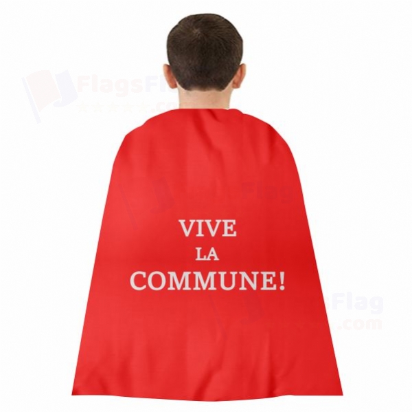Vive La Commune Woven Fabric Cloak Digital Printing
