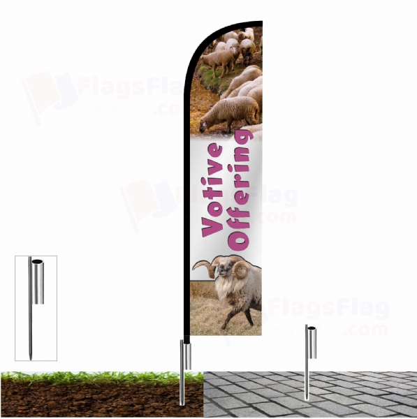 Votive Offering Custom Design Flag Votive Offering Custom Flags