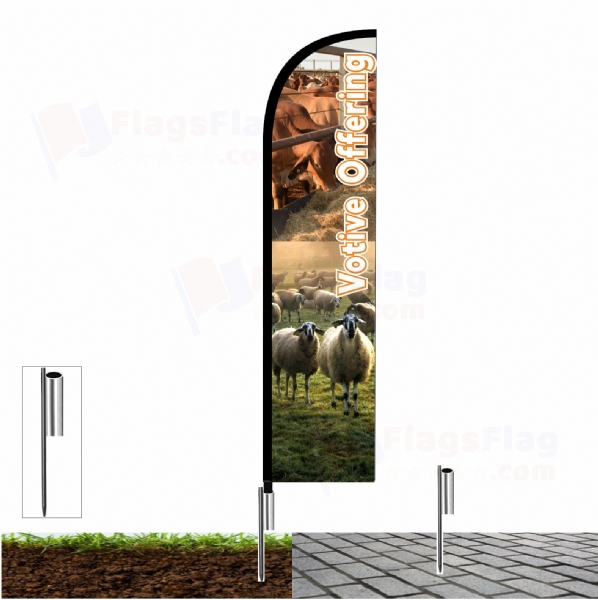 Votive Offering Shop Front Flags