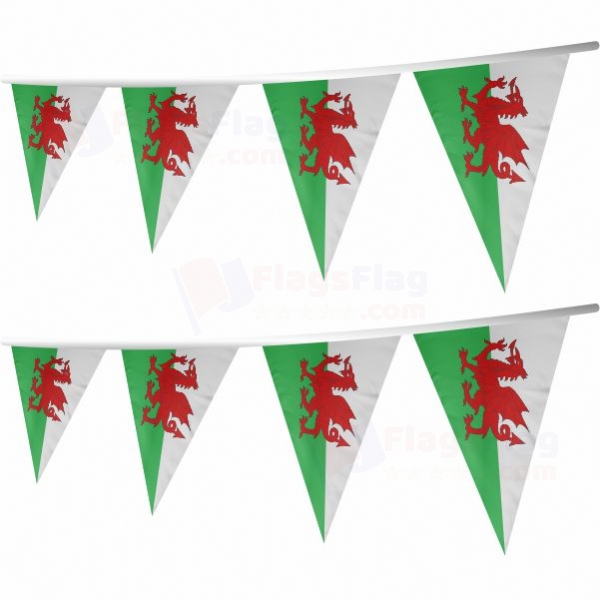 Wales Stringed Triangle Flag