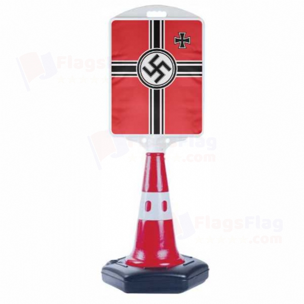 War Ensign of Germany Small Size Road Bollard