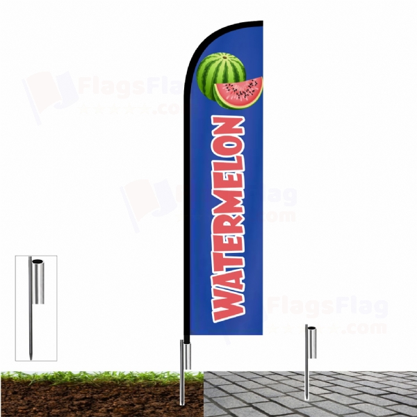 Watermelon Beach Flag and Sail Flag