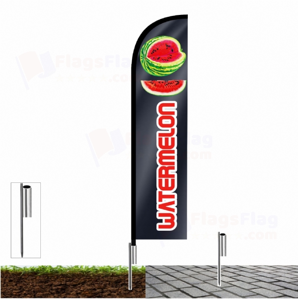 Watermelon Shop Front Flags