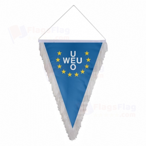 Western European Union Triangle Fringed Streamers